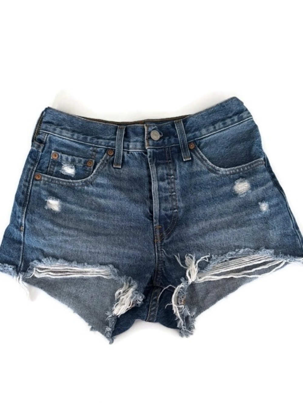 Levi's 501 blue denim shorts
Size 24